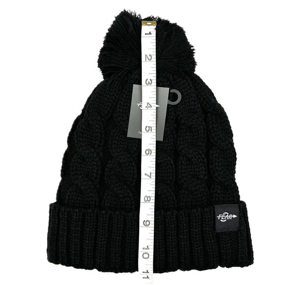 Women’s Fear0 NJ Warmest Plush Insulated Cuff Knit Pom Winter Beanie Hat - Picture 6 of 10